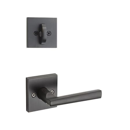 Kwikset Montreal Lever Interior Single Cylinder Handleset Trim, Venetian Bronze 966MRLSQT-11P